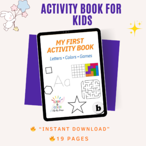 My First Activity Book for Kids 🎨