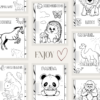Animals Coloring Pages for Kids – Printable PDF | Learn & Color
